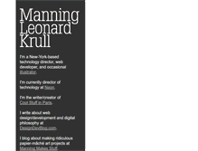 Tablet Screenshot of manningkrull.com